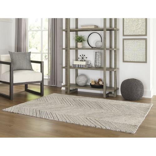 Ashley Furniture Leaford Taupe Gray Large Rug