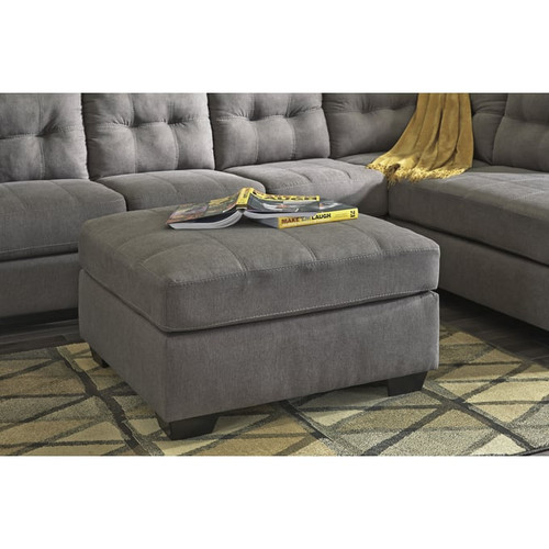 Ashley Furniture Maier Charcoal Oversized Accent Ottomans
