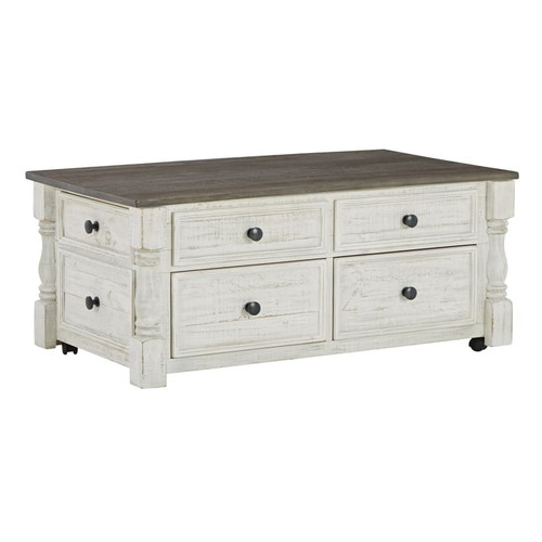 Ashley Furniture Havalance White Gray Lift Top Cocktail Table