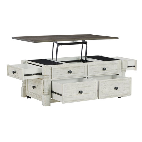 Ashley Furniture Havalance White Gray Lift Top Cocktail Table
