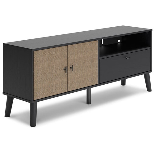 Ashley Furniture Charlang Matte Black Medium TV Stand