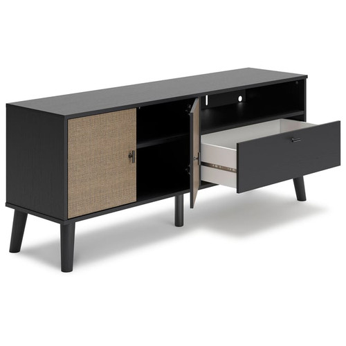 Ashley Furniture Charlang Matte Black Medium TV Stand