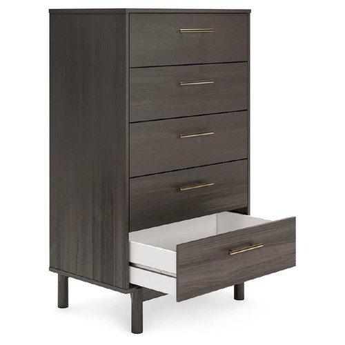 Ashley Furniture Brymont Dark Gray Five Drawer Chest