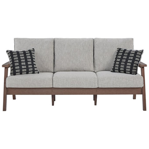 Ashley Furniture Emmeline Beige Brown Sofa With Cushion