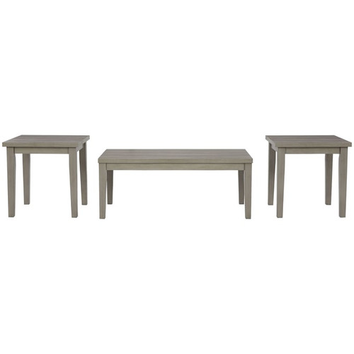 Ashley Furniture Loratti Gray 3pc Occasional Table Set