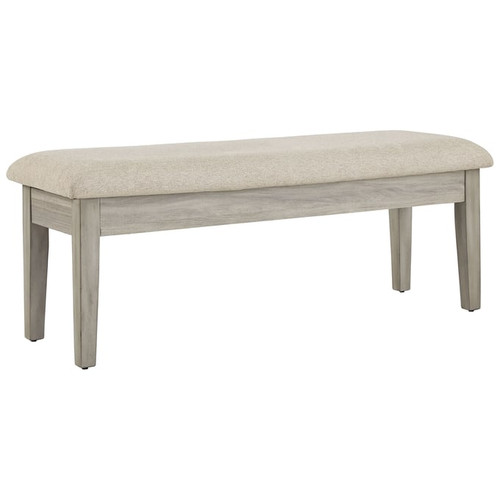 Ashley Furniture Parellen Beige Gray Upholstered Storage Bench