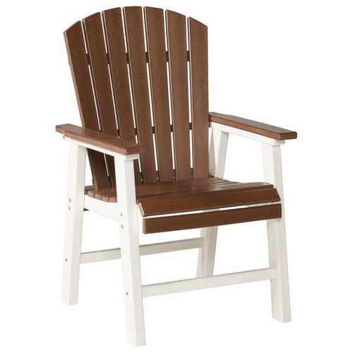 2 Ashley Furniture Genesis Bay Brown White Arm Chairs