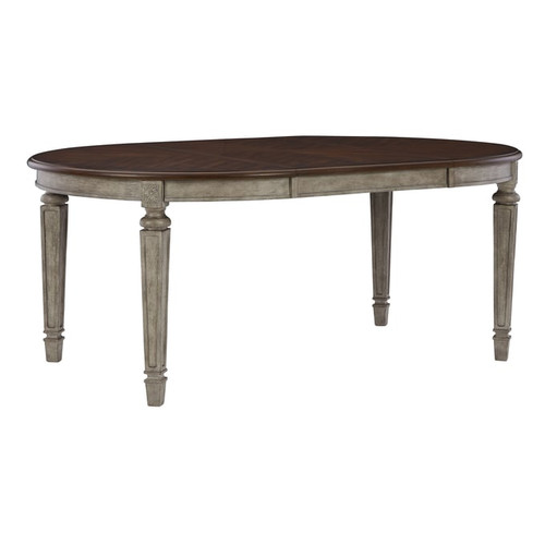 Ashley Furniture Lodenbay Two Tone Extension Oval Dining Table