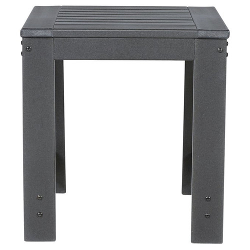 Ashley Furniture Amora Charcoal Gray Square End Table