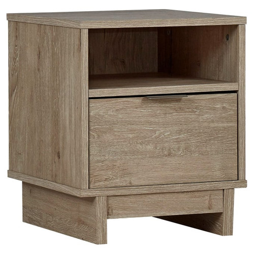 Ashley Furniture Oliah Natural Wood One Drawer Night Stand