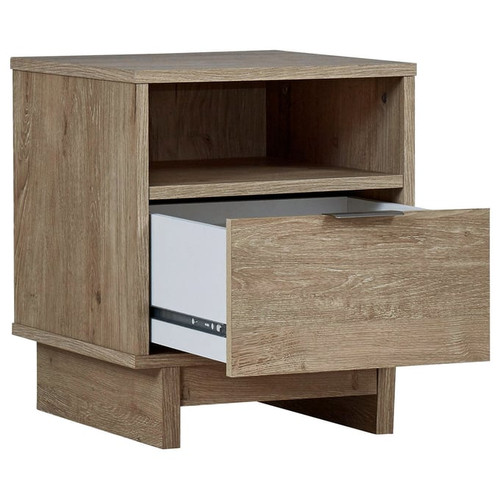 Ashley Furniture Oliah Natural Wood One Drawer Night Stand