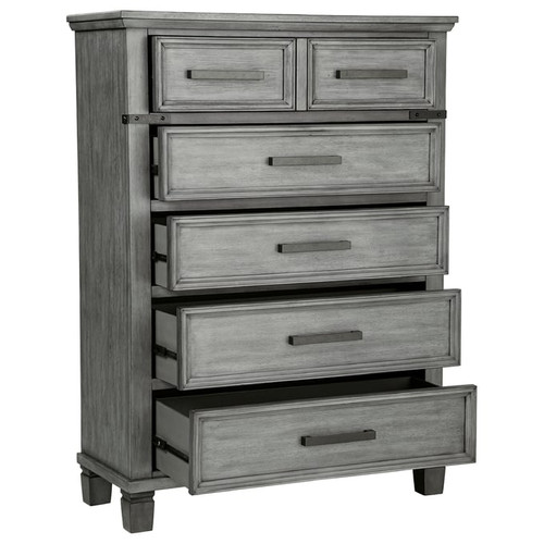 Ashley Furniture Russelyn Gray Five Drawer Chest