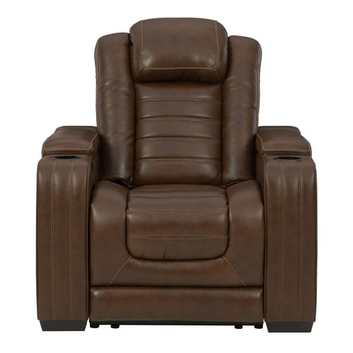 Ashley Furniture Backtrack Chocolate Power Recliners With Adjustable Headrest