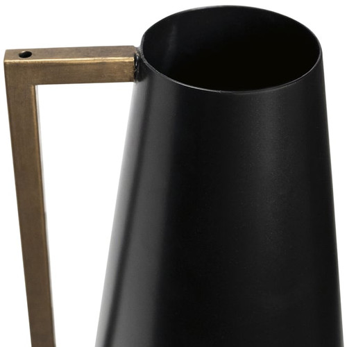 Ashley Furniture Pouderbell Black Gold Metal Vase