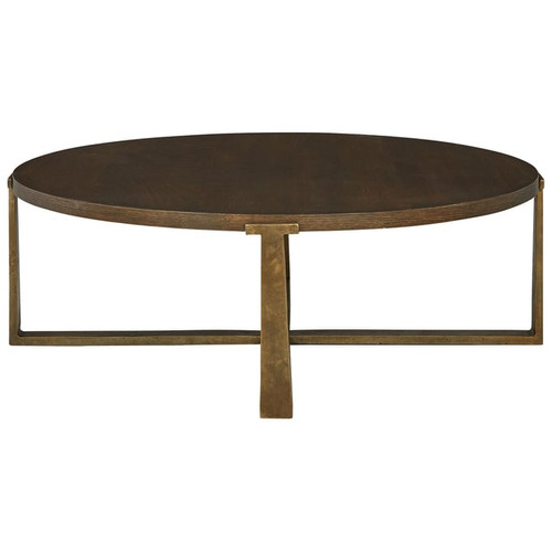 Ashley Furniture Balintmore Brown Round Cocktail Table