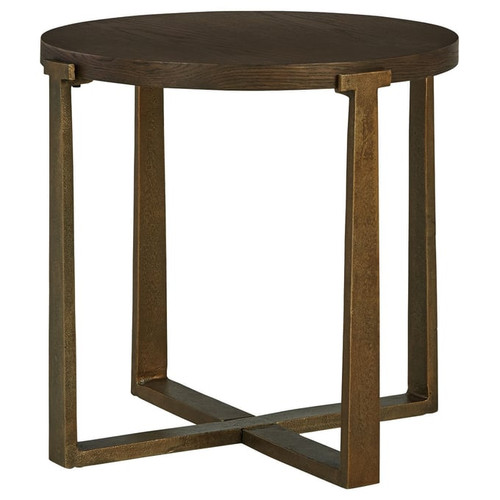 Ashley Furniture Balintmore Brown Round End Table