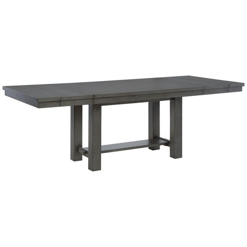 Ashley Furniture Myshanna Gray Rectangle Extension Dining Table