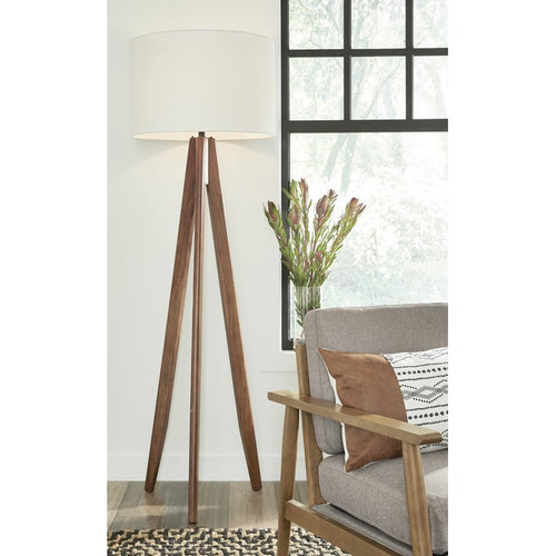 Ashley Furniture Dallson Brown Wood Floor Lamps