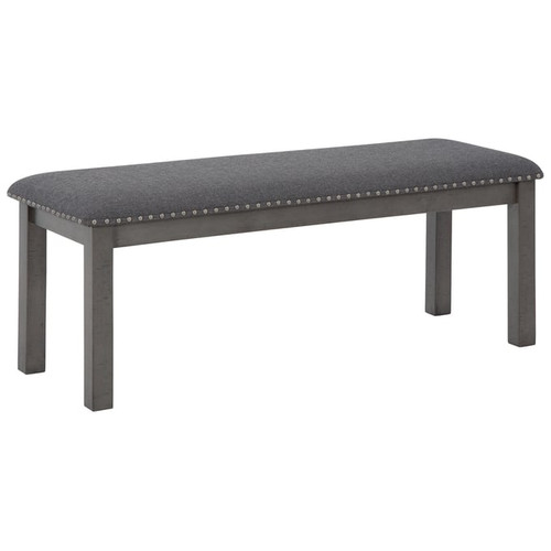 Ashley Furniture Myshanna Gray Upholstered Dining Bench