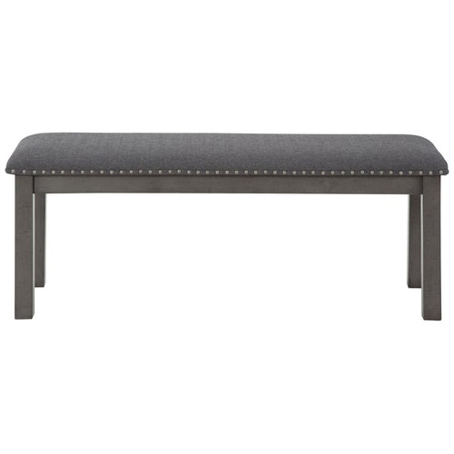 Ashley Furniture Myshanna Gray Upholstered Dining Bench