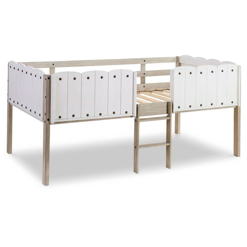Ashley Furniture Wrenalyn Two Tone Wood Twin Loft Bed Frame
