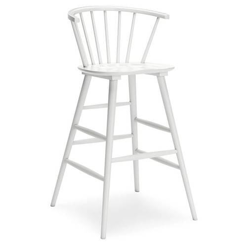 2 Ashley Furniture Grannen White Wood Tall Barstools