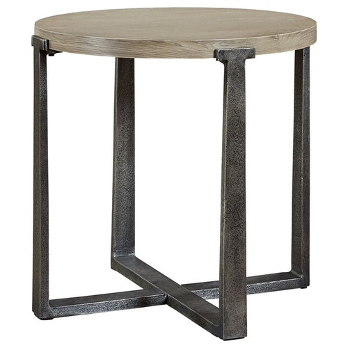 Ashley Furniture Dalenville Gray Round End Table