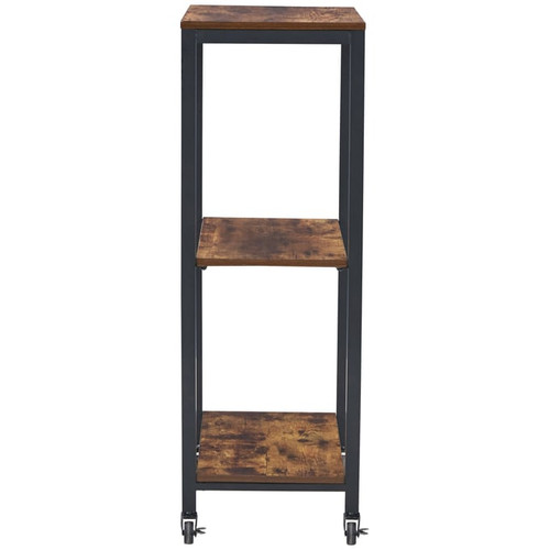 Ashley Furniture Bevinfield Brown Black Bar Cart