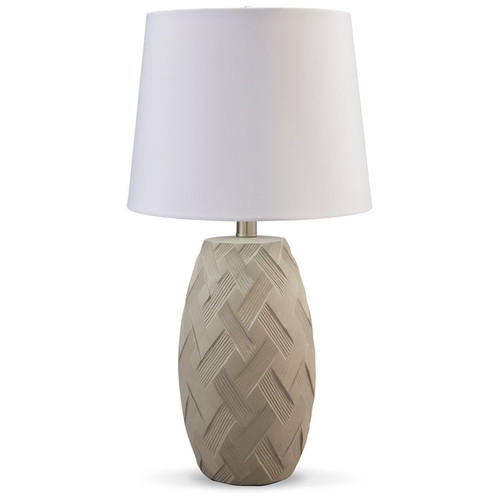 2 Ashley Furniture Tamner Taupe Poly Table Lamps