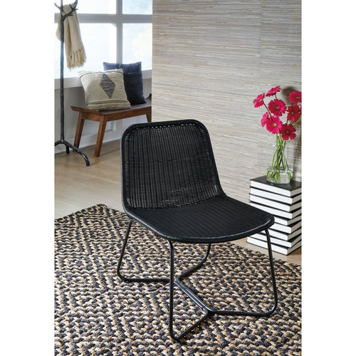 Ashley Furniture Daviston Black Accent Chair