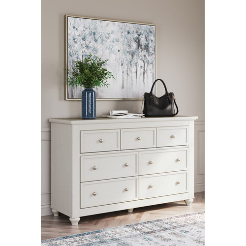 Ashley Furniture Grantoni White Seven Drawer Dresser