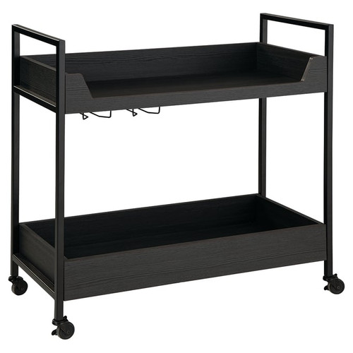 Ashley Furniture Yarlow Black Gray Bar Cart