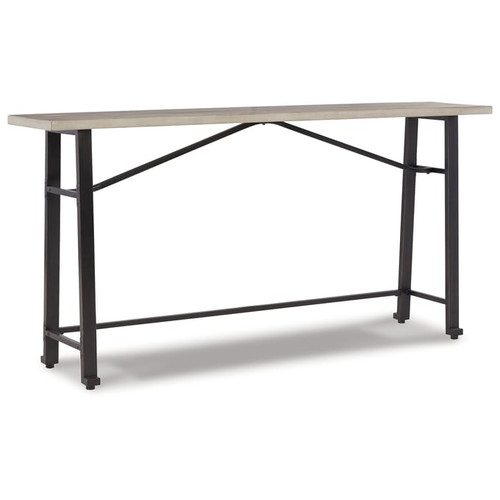 Ashley Furniture Karisslyn Whitewash Black Long Counter Table