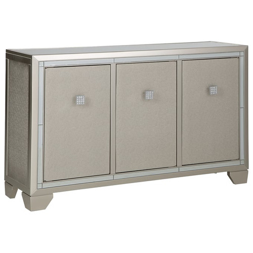 Ashley Furniture Chaseton Champagne Accent Cabinet