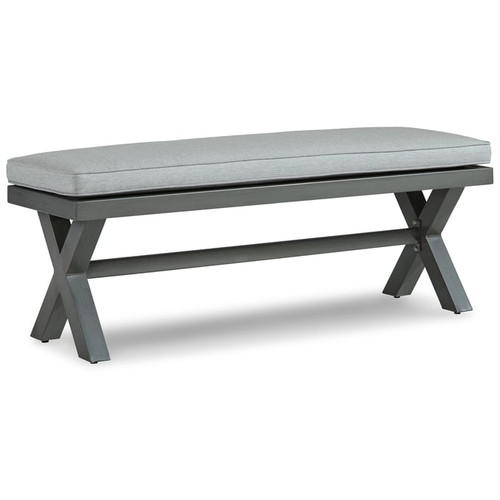Ashley Furniture Elite Park Gray Bench With Cushion