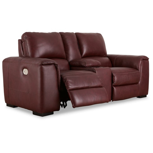 Ashley Furniture Alessandro Power Reclining Console Loveseats With Adjustable Headrest