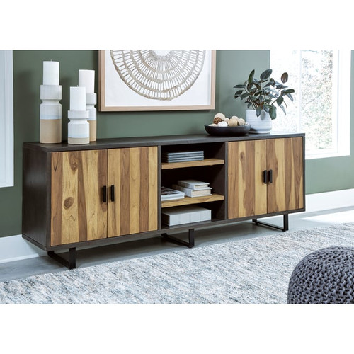 Ashley Furniture Bellwick Natural Brown Accent Cabinet