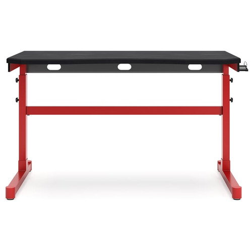 Ashley Furniture Lynxtyn Red Black Adjustable Height Desk