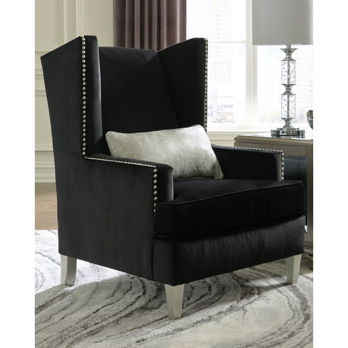 Ashley Furniture Harriotte Black Accent Chair