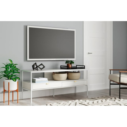 Ashley Furniture Deznee White Large TV Stand