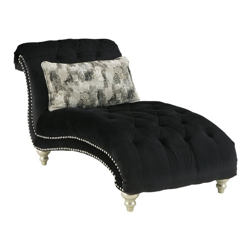 Ashley Furniture Harriotte Black Chaise
