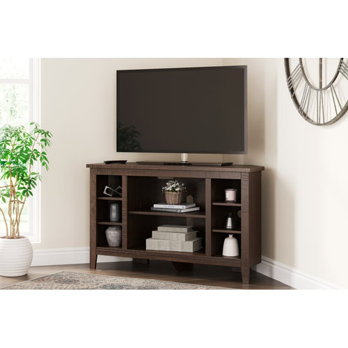 Ashley Furniture Camiburg Warm Brown Corner TV Stands