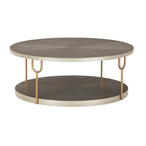 Ashley Furniture Ranoka Platinum Round Cocktail Table