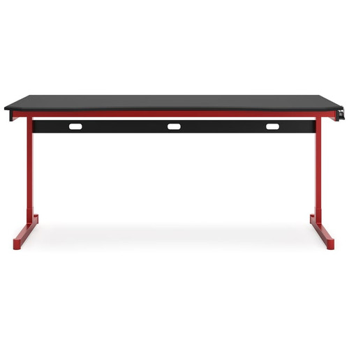 Ashley Furniture Lynxtyn Red Black Home Office Desk