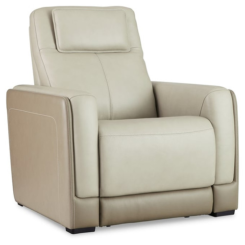 Ashley Furniture Battleville Almond Power Recliner With Adjustable Headrest