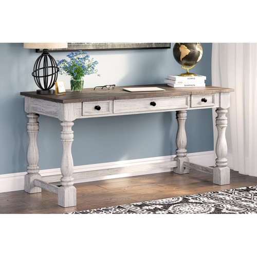 Ashley Furniture Havalance White Gray Home Office Desk