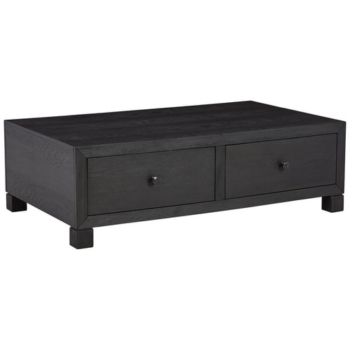 Ashley Furniture Foyland Black Cocktail Table With Storage