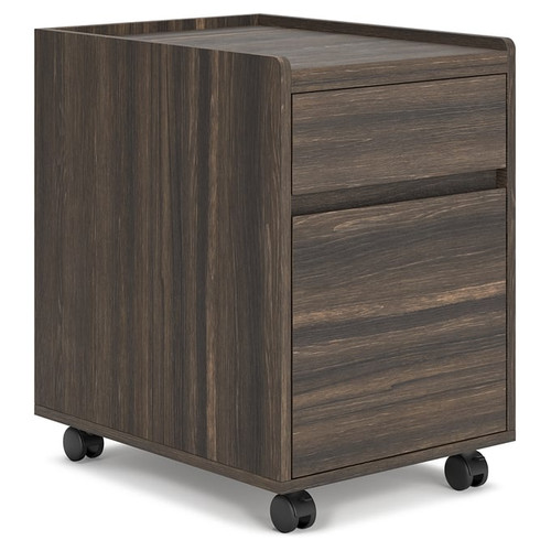 Ashley Furniture Zendex Dark Brown File Cabinet