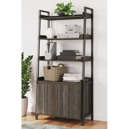 Ashley Furniture Zendex Dark Brown Bookcase