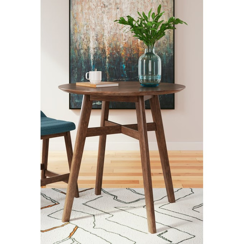 Ashley Furniture Lyncott Brown Round Counter Height Table
